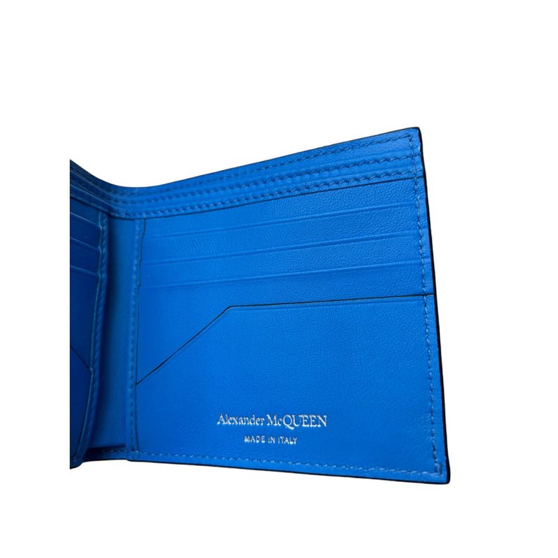 Alexander McQueen MCQ Graffiti All Over Print Leather Multicolor Bifold Wallet - Sunset Boutique