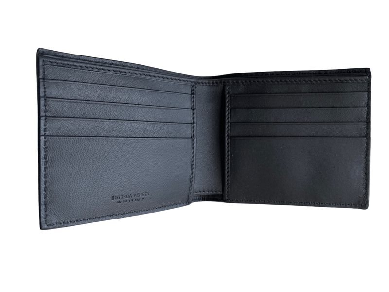 Bottega Veneta Intrecciato Nappa/Croc Leather Bifold Wallet - Sunset Boutique