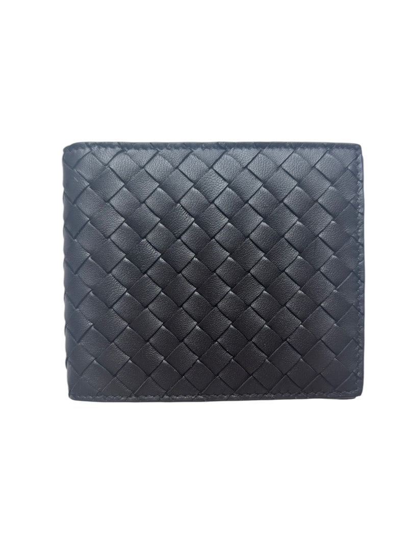 Bottega Veneta Intrecciato Nappa/Croc Leather Bifold Wallet - Sunset Boutique