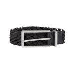 Bottega Veneta Macramé Woven Belt, Black - Sunset Boutique