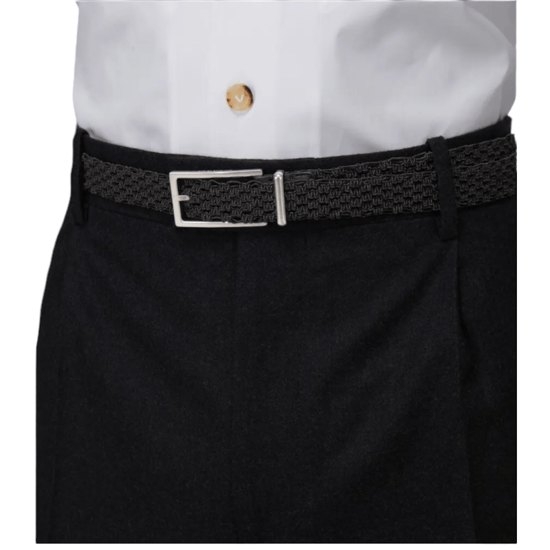 Bottega Veneta Macramé Woven Belt, Black - Sunset Boutique