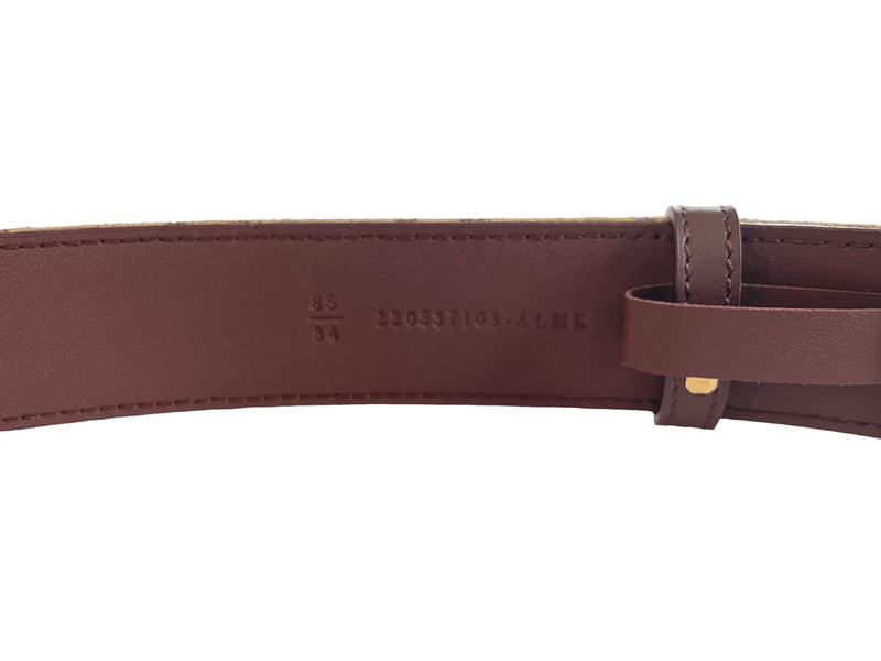 Fendi Chestnut Brown FF Jacquard fabric belt - Sunset Boutique