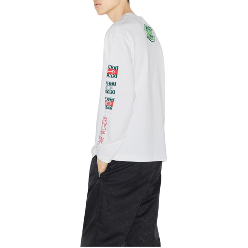 Gucci Cotton jerseyT-shirt with Gucci print - Sunset Boutique