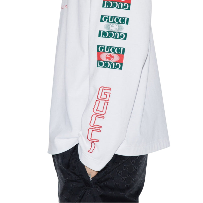 Gucci Cotton jerseyT-shirt with Gucci print - Sunset Boutique