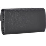 Gucci Interlocking GG Hardware Dollar Leather Long Wallet, Black - Sunset Boutique