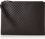 Gucci Microguccissima Supreme Men's Pouch, Black - Sunset Boutique