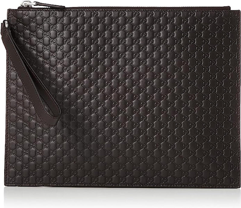 Gucci Microguccissima Supreme Men's Pouch, Black - Sunset Boutique