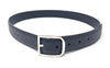 Gucci Signature Leather Skinny Belt with Rectangular Buckle, Navy Blue - Sunset Boutique