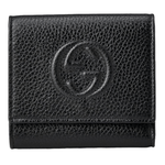 Gucci Soho Small Flap Wallet, Black - Sunset Boutique