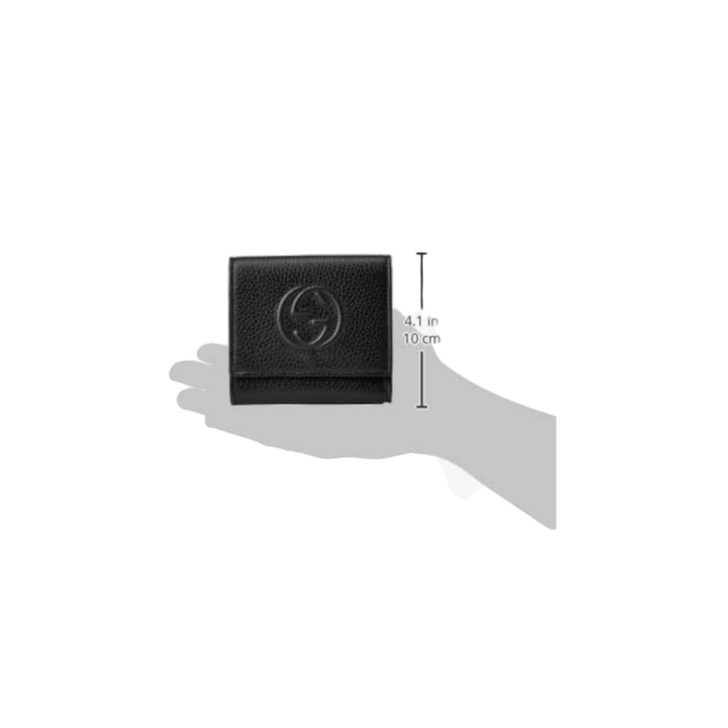 Gucci Soho Small Flap Wallet, Black - Sunset Boutique