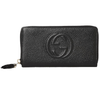 Gucci Soho Zip - Around Long Wallet, Black - Sunset Boutique