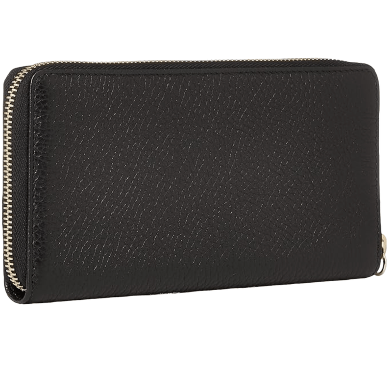 Gucci Soho Zip - Around Long Wallet, Black - Sunset Boutique