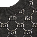 Gucci Wool jacquard sweater with GG Shadow - Sunset Boutique