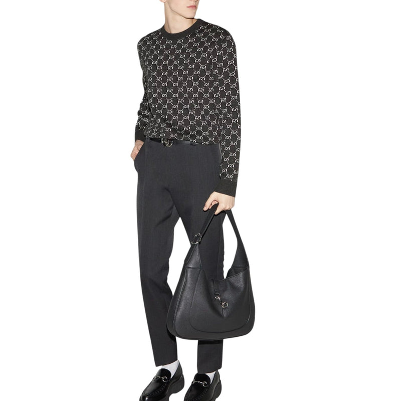 Gucci Wool jacquard sweater with GG Shadow - Sunset Boutique