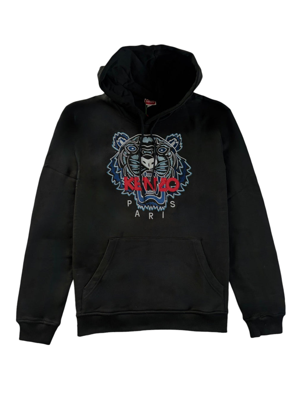 ★KENZO★ Gats Bokeh 20 Classic Hood Black FE65SW2214MG99J F Boke Flower 2.0' embroidered hoodie in cotton | Men's | KENZO