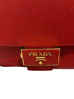 Prada 1BD217 Crossbody Bag Saffiano Leather, Fire Red - Sunset Boutique