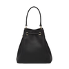Prada 1BE032 Saffiano Leather Bucket Bag, Black - Sunset Boutique