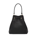 Prada 1BE032 Saffiano Leather Bucket Bag, Black - Sunset Boutique