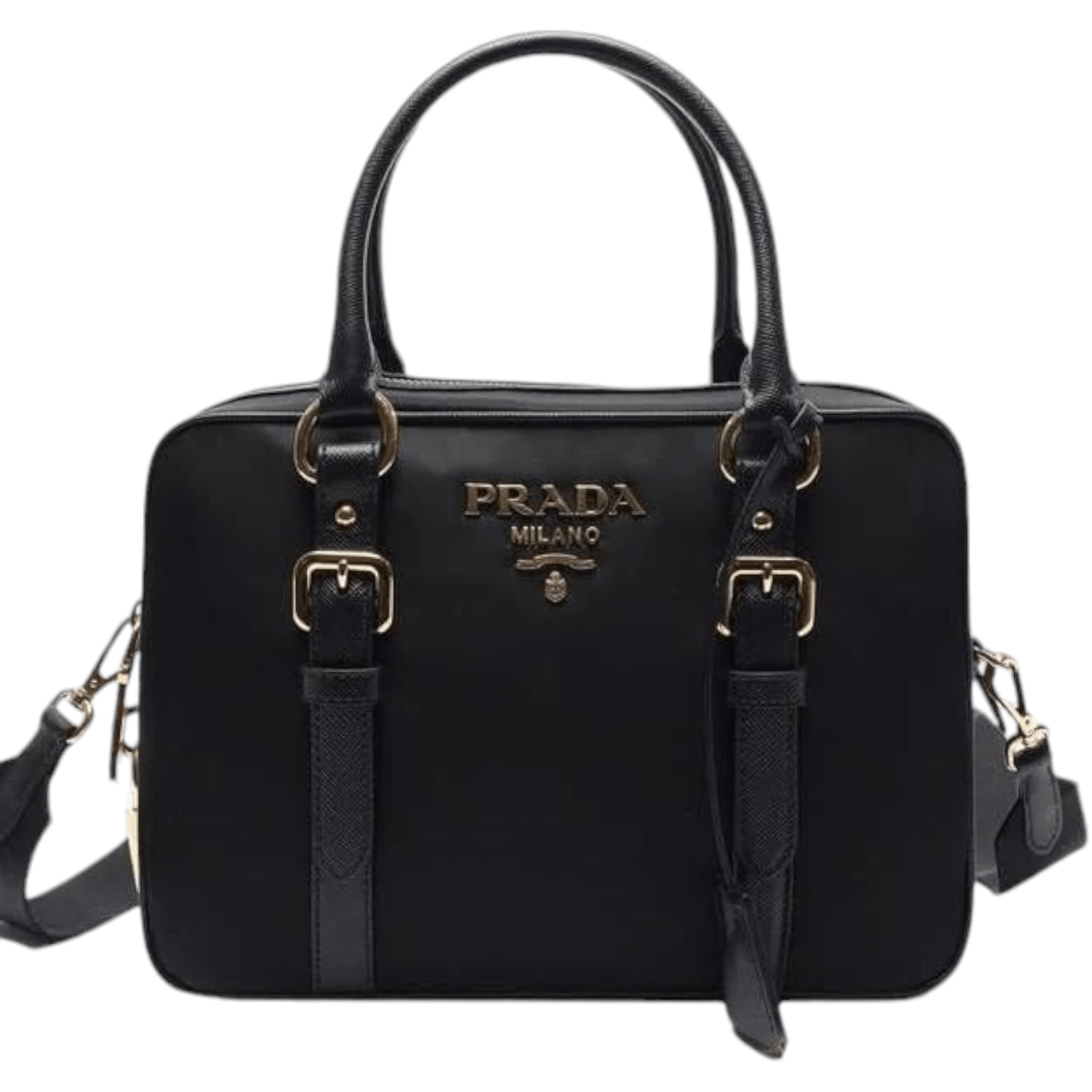 Prada Prada Nylon Bauletto Satchel Bag, Black - Buy Prada Prada Prada Nylon Bauletto Satchel Bag, Black - Buy Prada