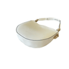 Prada Shoulder Bag Vitello Lux Leather, White/Black - Sunset Boutique