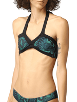 Roberto Cavalli Blue & Greeen Bikini Set, Blue, Size Large - Sunset Boutique
