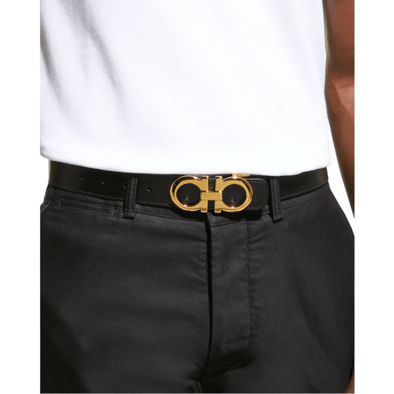 Ferragamo ベルト ゴールドバックル 70cm Salvatore Ferragamo Reversible/Adjustable Belt Polished Gold