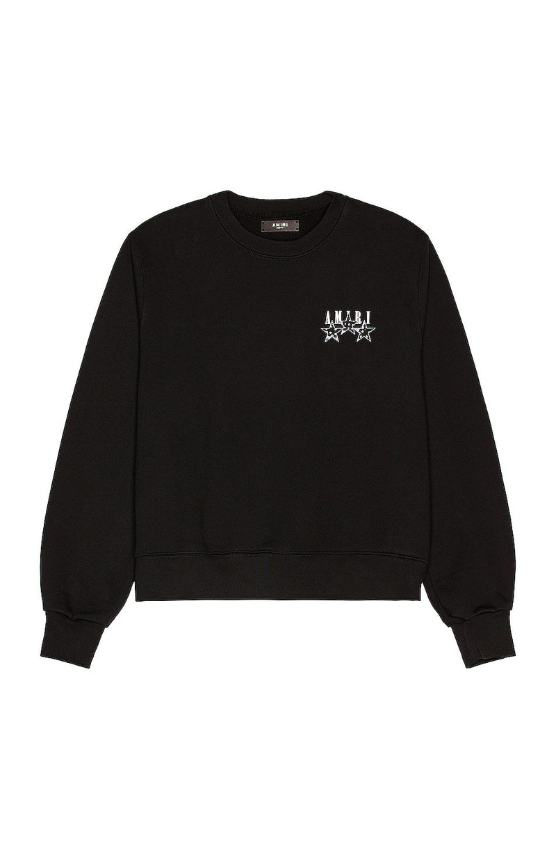 Amiri Black Bandana Stars Sweatshirt - Premium Sweatshirts from Amiri - Just $595! Shop now at Sunset Boutique