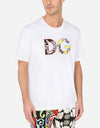 Dolce & Gabbana Mens White Patch Logo T-shirt - Premium T-shirts from Dolce & Gabbana - Just $345! Shop now at Sunset Boutique