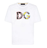 Dolce & Gabbana Mens White Patch Logo T-shirt - Premium T-shirts from Dolce & Gabbana - Just $345! Shop now at Sunset Boutique