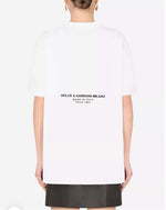 Dolce & Gabbana Unisex White Sfera Ebbasta T-Shirt - Premium T-Shirt from Dolce & Gabbana - Just $325! Shop now at Sunset Boutique