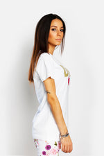 Dolce & Gabbana Womens White Logo T-shirt - Premium T-shirts from Dolce & Gabbana - Just $345! Shop now at Sunset Boutique