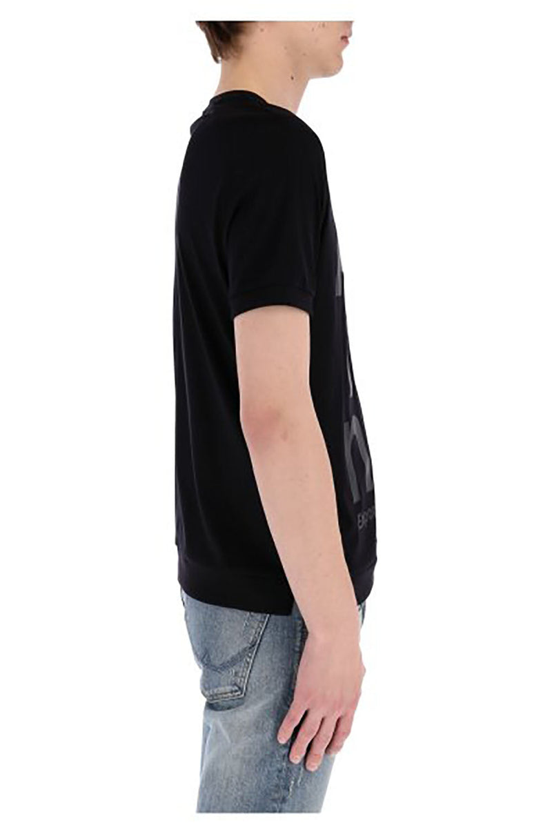 Emporio Armani  All Over Logo T-Shirt, Black