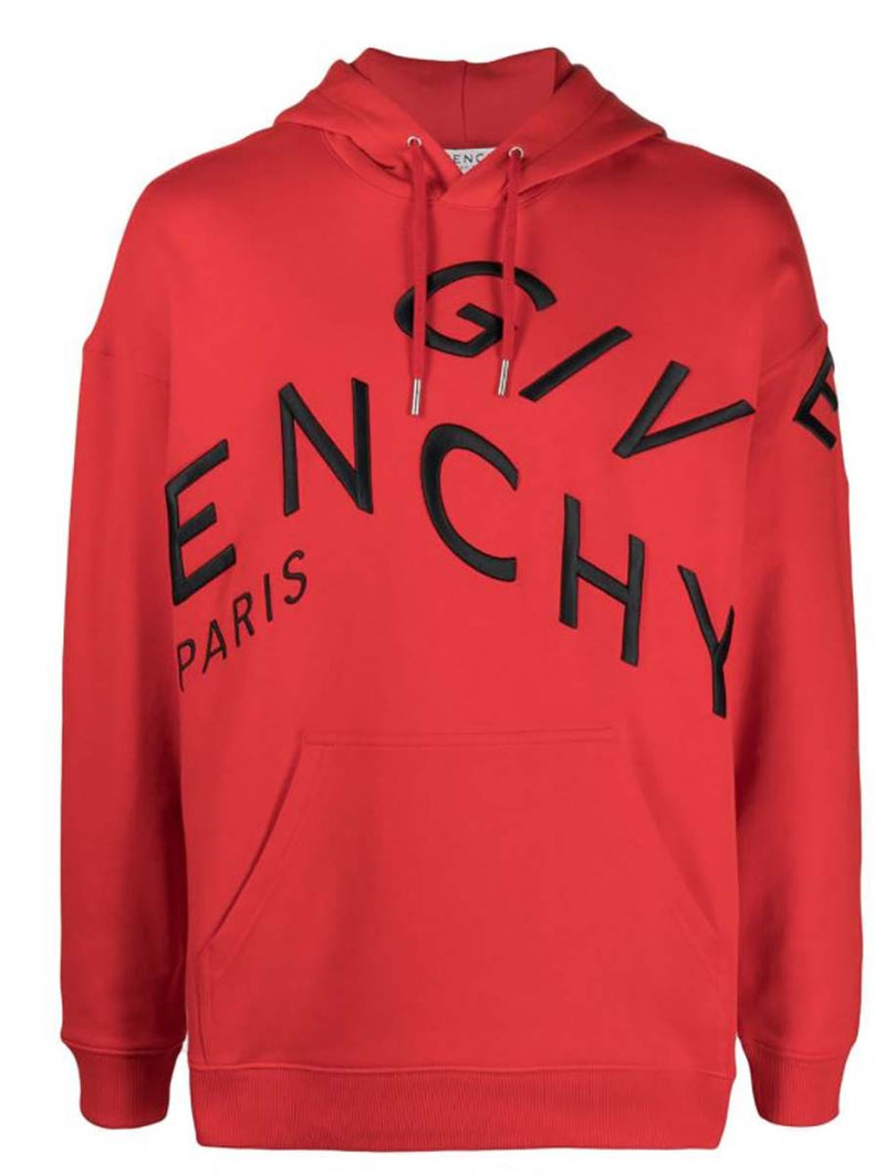Givenchy Givenchy Refracted logo-print cotton hoodie, Red - Buy Givenchy  Online at Sunset Boutique