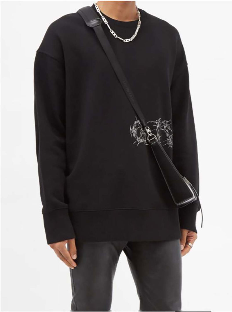 Givenchy barbed wire-print sweatshirt, Black
