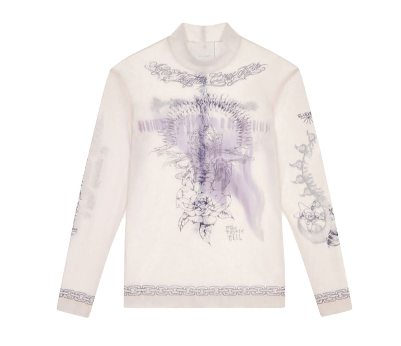 Givenchy Second Skin Effect Printed t-shirt in mesh