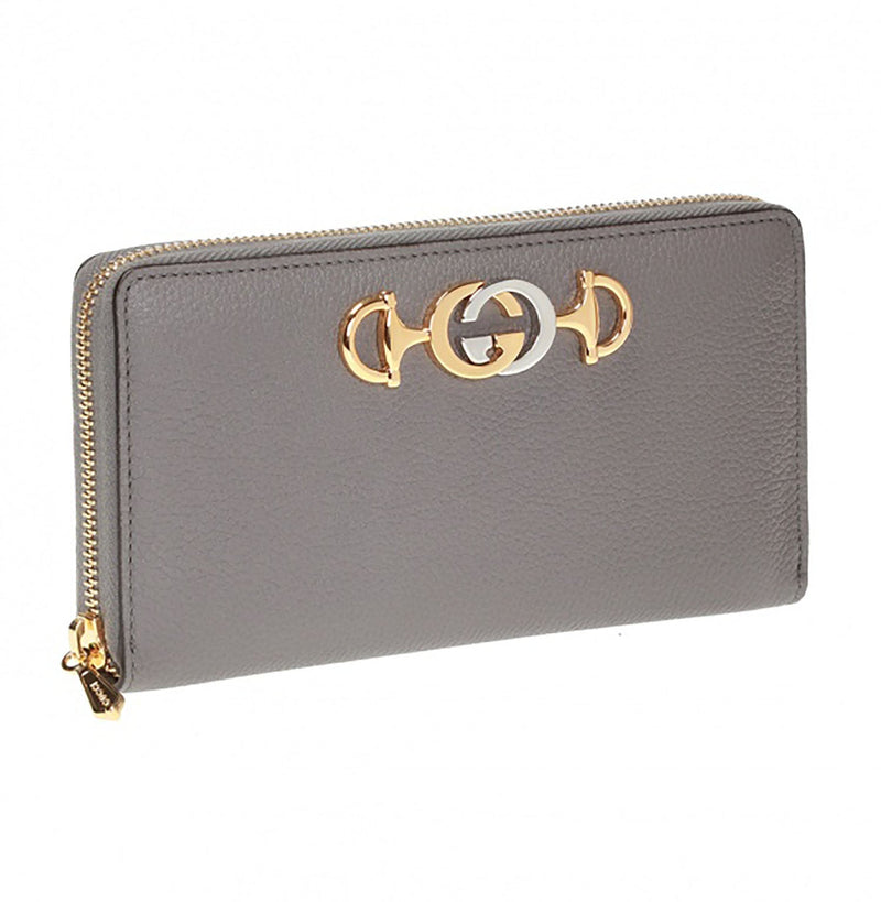 Gucci Zumi Zip Around Gray Long Wallet - Premium Wallets & Money Clips from Gucci - Just $695! Shop now at Sunset Boutique