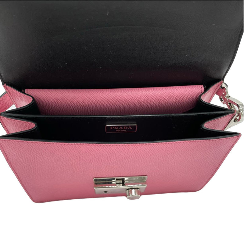 Prada - Women's Saffiano Leather Mini-Bag Shoulder Bag - Pink