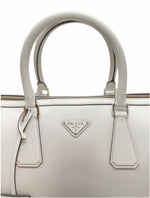 Prada Saffiano Leather Travel Bag, Ivory - Premium Bags from Prada - Just $2385! Shop now at Sunset Boutique