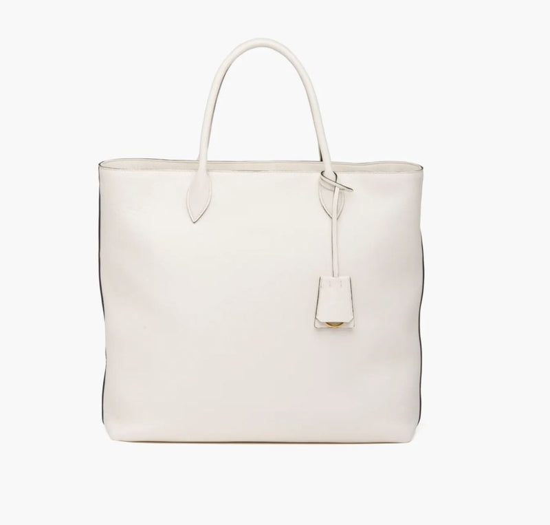 Prada Leather Shoulder/Shopping bag, Bianco S - Premium Bags Shoulder bags from Prada - Just $1995! Shop now at Sunset Boutique