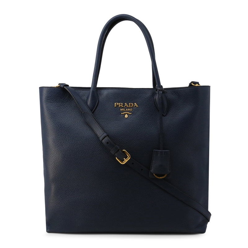 Prada Vitello Daino Shopping/Shoulder bag, Baltico - Premium  from Prada - Just $2495! Shop now at Sunset Boutique