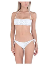 Roberto Cavalli Logo Bikini Set, White, Size 10 - Premium Swimwear from Roberto Cavalli - Just $155! Shop now at Sunset Boutique