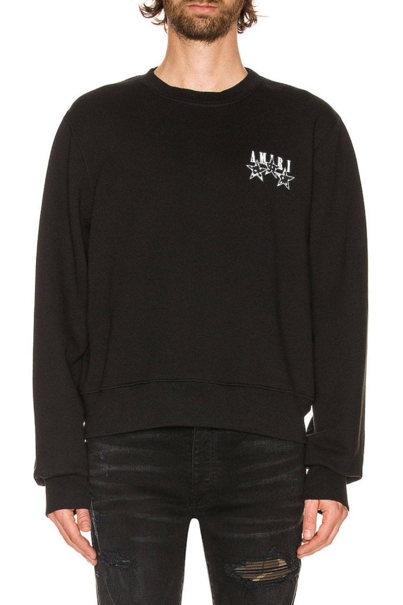 Amiri Black Bandana Stars Sweatshirt - Sunset Boutique