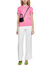 JACQUEMUS Logo Embroidery T-Shirt in Pink