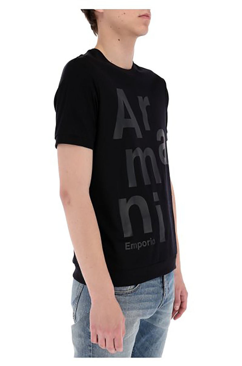 Emporio Armani All Over Logo T-Shirt - Sunset Boutique