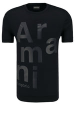 Emporio Armani All Over Logo T-Shirt - Sunset Boutique