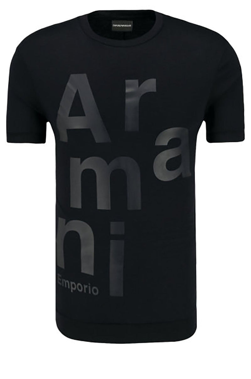 Emporio Armani All Over Logo T-Shirt - Sunset Boutique
