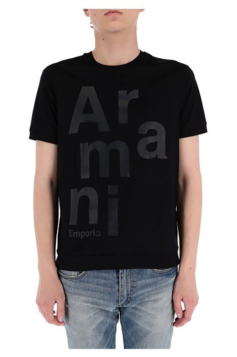 Emporio Armani All Over Logo T-Shirt - Sunset Boutique