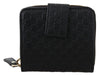Gucci Black Leather GG Microguccissima French Wallet - Sunset Boutique