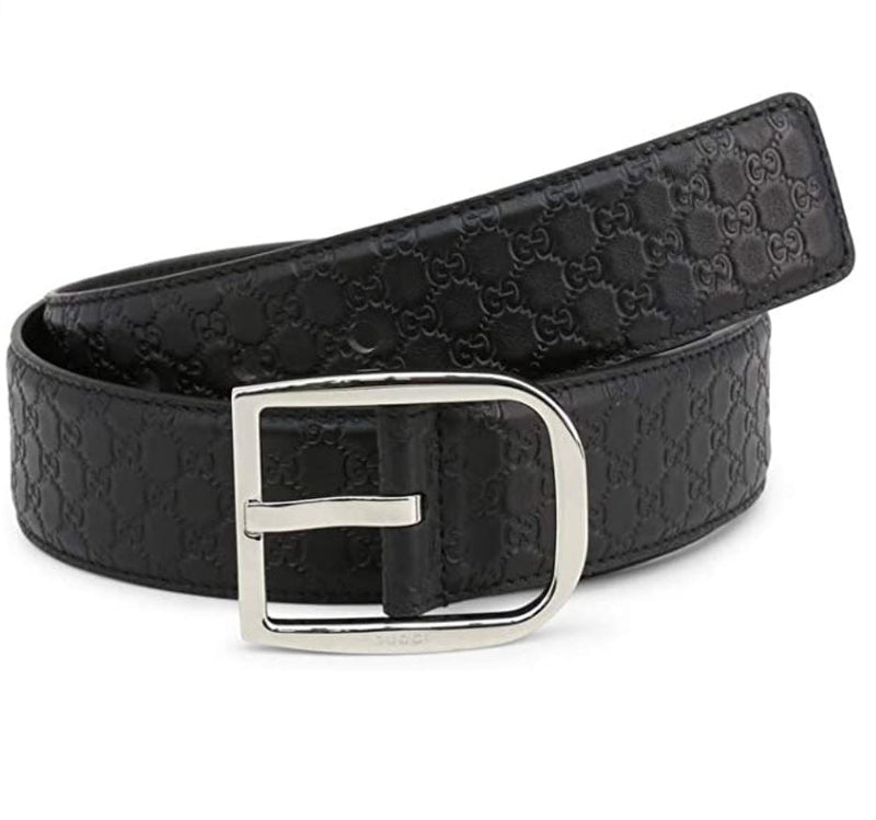 Gucci Guccissima Black Leather Belt - Sunset Boutique