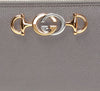 Gucci Zumi Zip Around Gray Long Wallet - Sunset Boutique